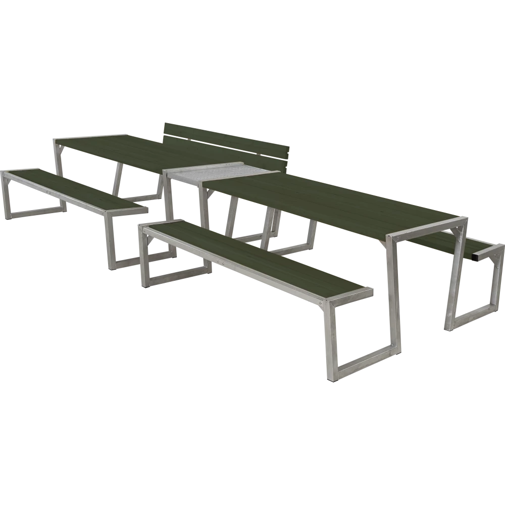 Plus A/S Plus Zigma Bord/Bænkesæt M/1 Ryglæn - 392 Cm - Grøn - 185706-11 3 Plus A/S Plus Zigma Bord/Bænkesæt M/1 Ryglæn - 392 Cm - Grøn - 185706-11