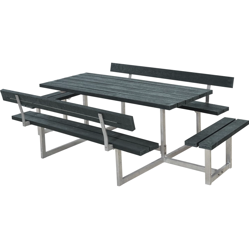 Plus A/S Plus Twist Bord/Bænkesæt M/4 Ryglæn - B 227 Cm X H - Genbrugsplast 5 Plus A/S Plus Twist Bord/Bænkesæt M/4 Ryglæn - B 227 Cm X H - Genbrugsplast - Billede 3