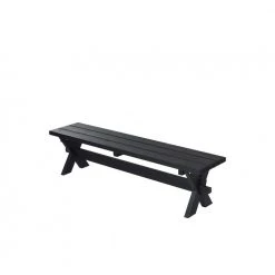 Plus A/S Plus Nostalgi Plankebænk 177x38x44cm - Sort