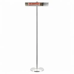 HORTUS Terrassevarmer Gulvmodel GT 500/1000/1500W Sølv Inkl. Fjernbetjening