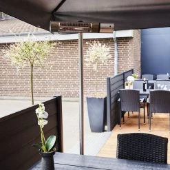 HORTUS Terrassevarmer Gulvmodel GT 500/1000/1500W Sølv Inkl. Fjernbetjening -Tilbud homeshop Butik unnamed file 1072