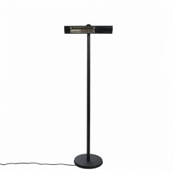 HORTUS Terrassevarmer Gulvmodel GT 500/1000/1500W Sort Inkl. Fjernbetjening