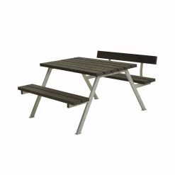 Plus A/S Plus Alpha Bord/Bænkesæt M/1 Ryglæn - 118 Cm - Genbrugsplast