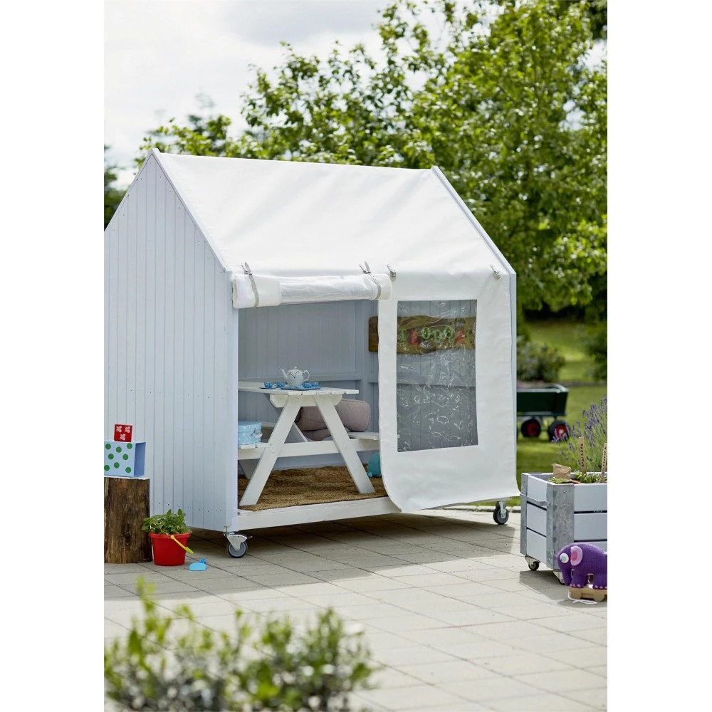 Plus A/S Plus Shelter På Hjul 120x203x198cm Med Tag Og Front Af Kraftig Polyester Dug 16748-1 4 Plus A/S Plus Shelter På Hjul 120x203x198cm Med Tag Og Front Af Kraftig Polyester Dug 16748-1 - Billede 2