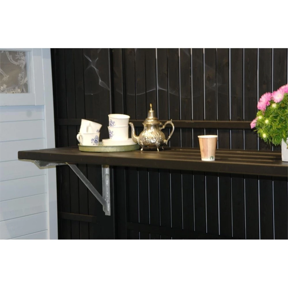 Plus A/S Plus Bænk/hylde Inkl. Beslag Og Planker 207x50cm Grundmalet Sort 185640-15 3 Plus A/S Plus Bænk/hylde Inkl. Beslag Og Planker 207x50cm Grundmalet Sort 185640-15