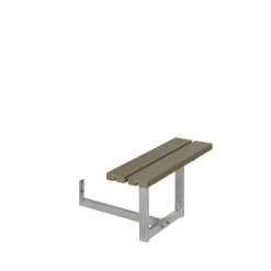 Plus A/S Plus Basic Bord/Bænke-sæt M/1 Ryglæn+1 Påbygning Gråbrun 185820-18