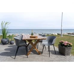 Homeshop Spisebordsstol Stol I Grå Med Sorte Ben - 7001127 -Tilbud homeshop Butik unnamed file 1284