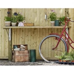 Plus A/S Plus Bænk/hylde Inkl. Beslag Og Planker 177x50cm Trykimprægneret 185641-1