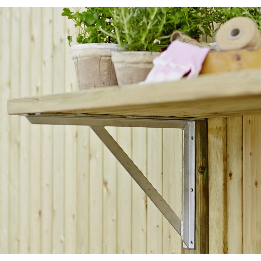 Plus A/S Plus Bænk/hylde Inkl. Beslag Og Planker 177x50cm Trykimprægneret 185641-1 5 Plus A/S Plus Bænk/hylde Inkl. Beslag Og Planker 177x50cm Trykimprægneret 185641-1 - Billede 3