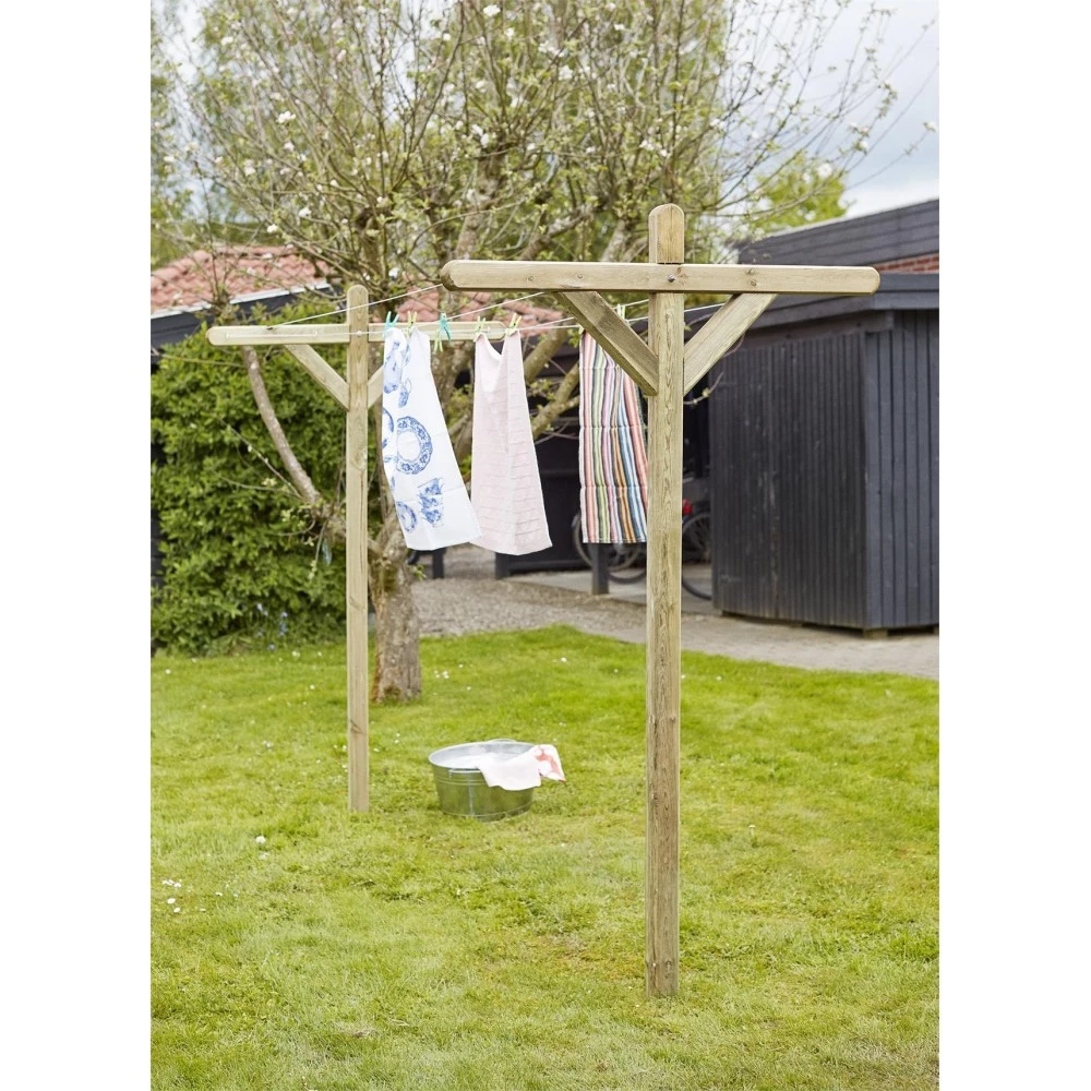 Plus A/S Plus Tørrestativ Trykimprægneret Nåletræ 70x70x2700mm 18422-1 3 Plus A/S Plus Tørrestativ Trykimprægneret Nåletræ 70x70x2700mm 18422-1