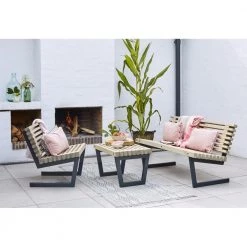 Plus A/S Plus Siesta Tralle Møbelsæt - Sofa - Stol - Lille Bord 196160-12