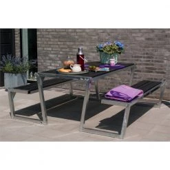 Plus A/S Plus Cafe-bænk - 185560-15 Sort