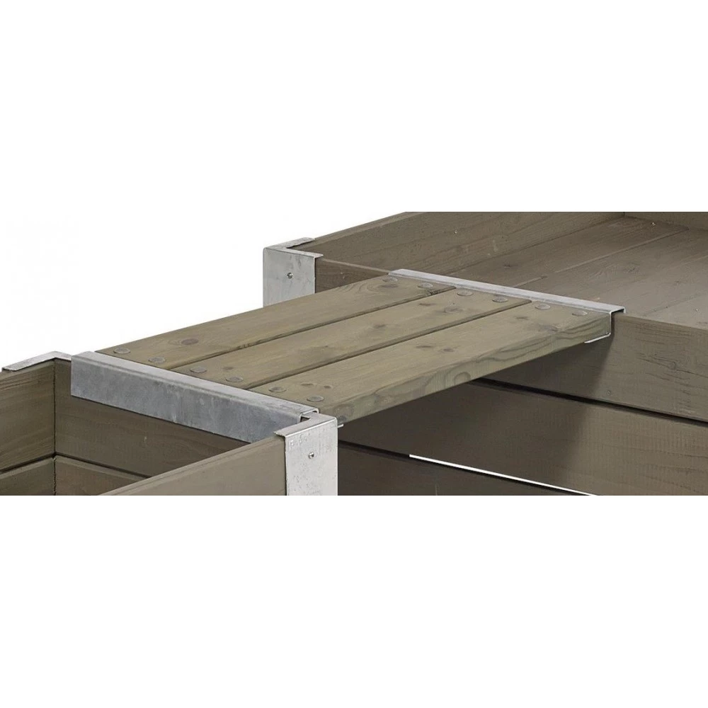 Plus A/S Plus CUBIC/PIPE Løs Bænk 60cm Inkl. Beslag Grundmalet Gråbrun 178101-18 3 Plus A/S Plus CUBIC/PIPE Løs Bænk 60cm Inkl. Beslag Grundmalet Gråbrun 178101-18