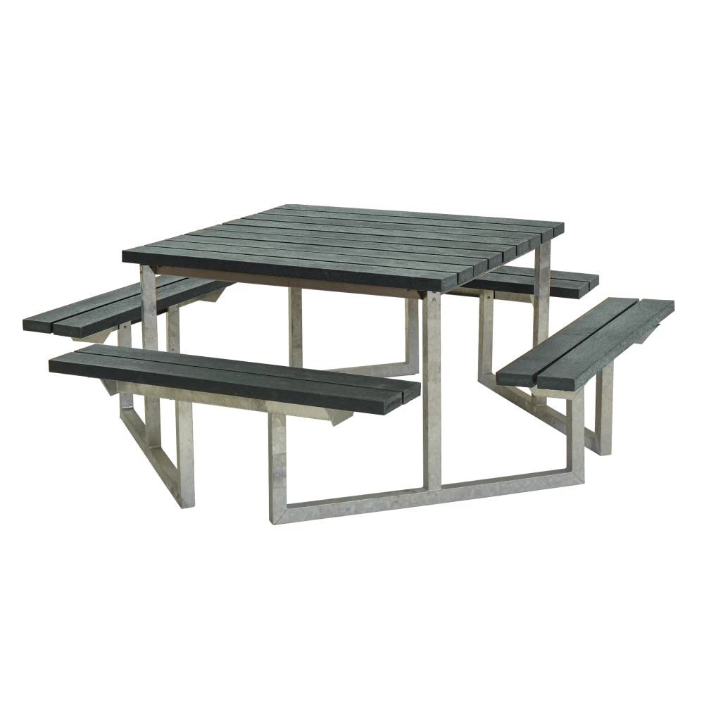 Plus A/S Plus Twist Bord/Bænkesæt - 204 Cm - ReTex - Grå - 187810-38 3 Plus A/S Plus Twist Bord/Bænkesæt - 204 Cm - ReTex - Grå - 187810-38