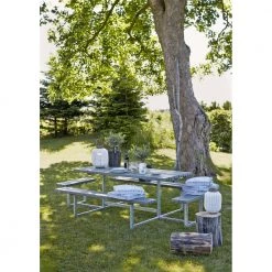 Plus A/S Plus Basic Bord/Bænke-sæt M/2 Påbygninger Gråbrun 185813-18