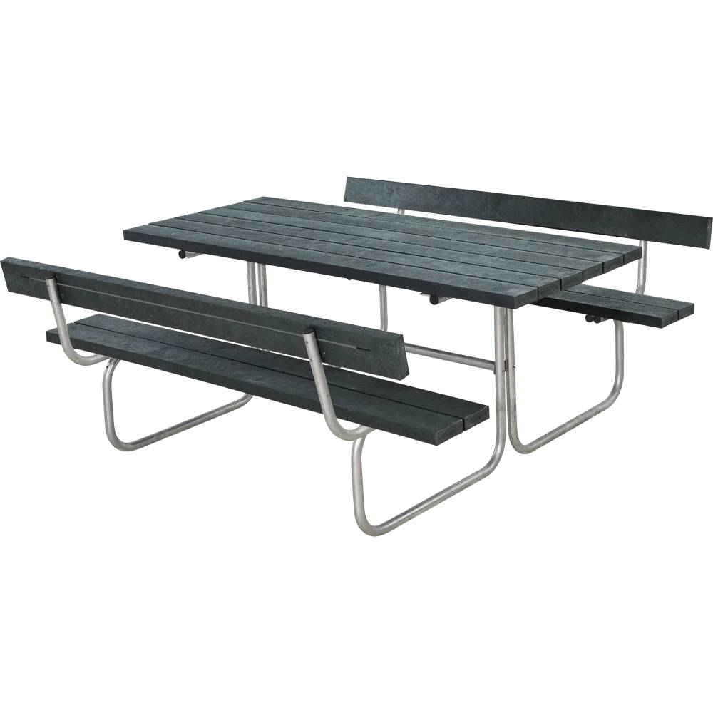 Plus A/S Plus Basic Bord/Bænke-sæt M/1 Ryglæn+2 Påbygninger Genbrugsplast 185814-25 4 Plus A/S Plus Basic Bord/Bænke-sæt M/1 Ryglæn+2 Påbygninger Genbrugsplast 185814-25 - Billede 2