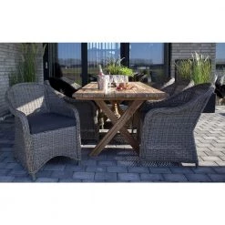 Homeshop Spisebord Spisebord I Genbrugsteak 200x90xh75cm - 7501090 -Tilbud homeshop Butik unnamed file 223