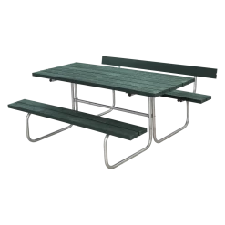 Plus A/S Plus Classic Bord/Bænkesæt M/1 Ryglæn - 177 Cm - ReTex - Grøn - 185871-31