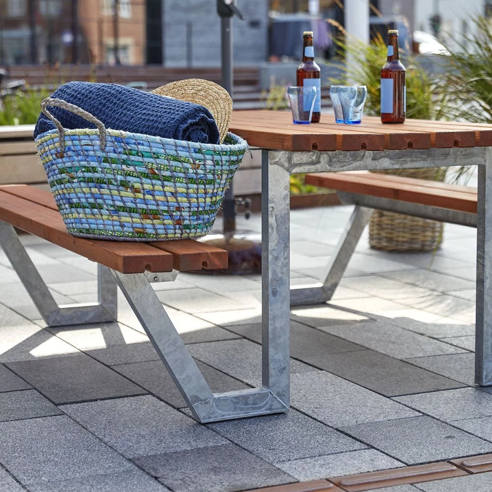 Plus A/S Plus Wega Bord/Bænkesæt M/1 Ryglæn 177 Cm - Teak 4 Plus A/S Plus Wega Bord/Bænkesæt M/1 Ryglæn 177 Cm - Teak - Billede 2