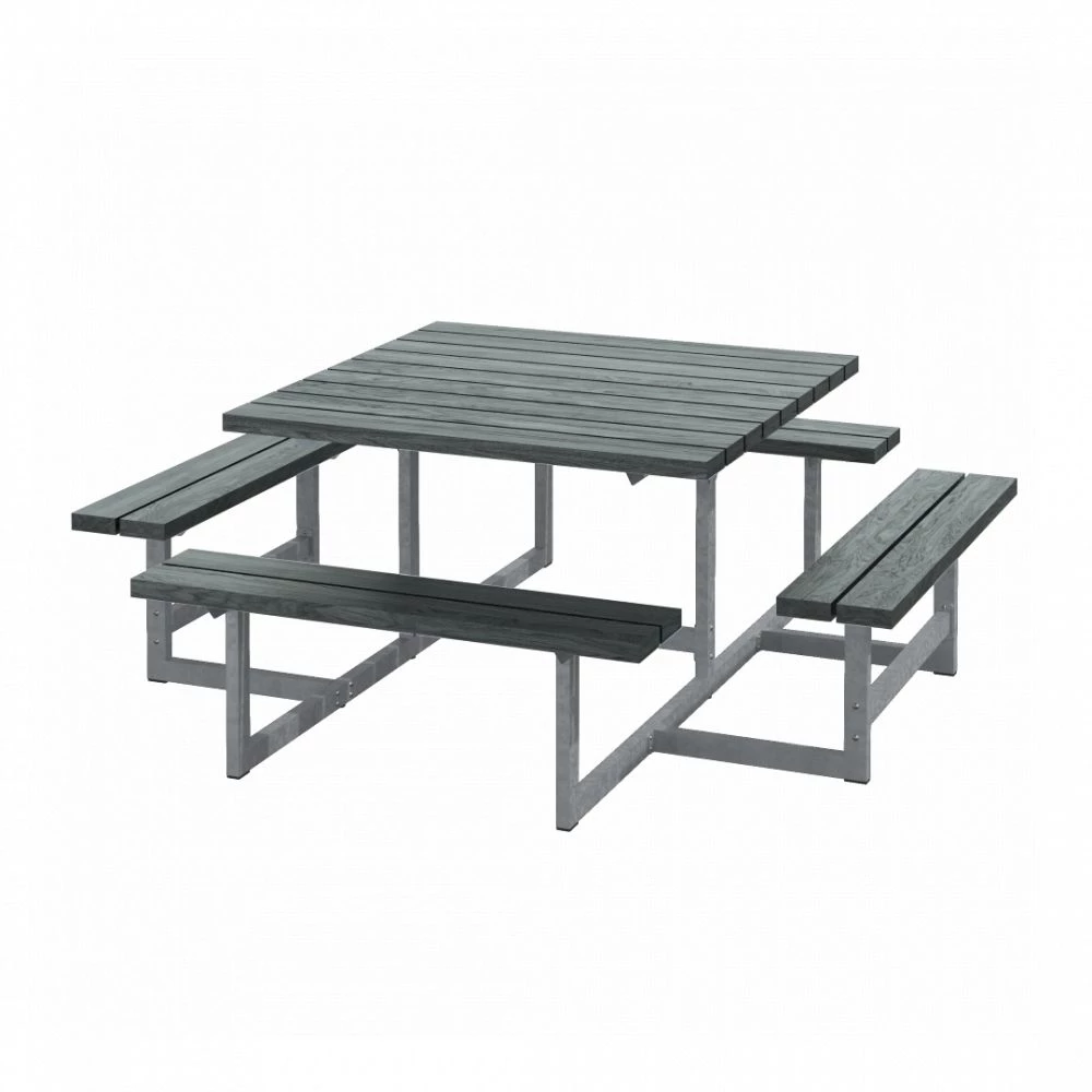 Plus A/S Plus Picnic Bord/Bænkesæt - 200 Cm - ReTex - Grå - 188810-38 3 Plus A/S Plus Picnic Bord/Bænkesæt - 200 Cm - ReTex - Grå - 188810-38