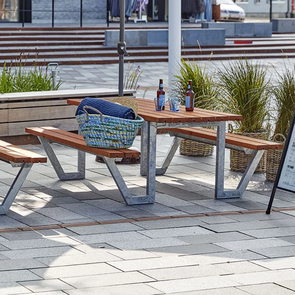 Plus A/S Plus Wega Bord/Bænkesæt - 177 Cm - Teak 3 Plus A/S Plus Wega Bord/Bænkesæt - 177 Cm - Teak