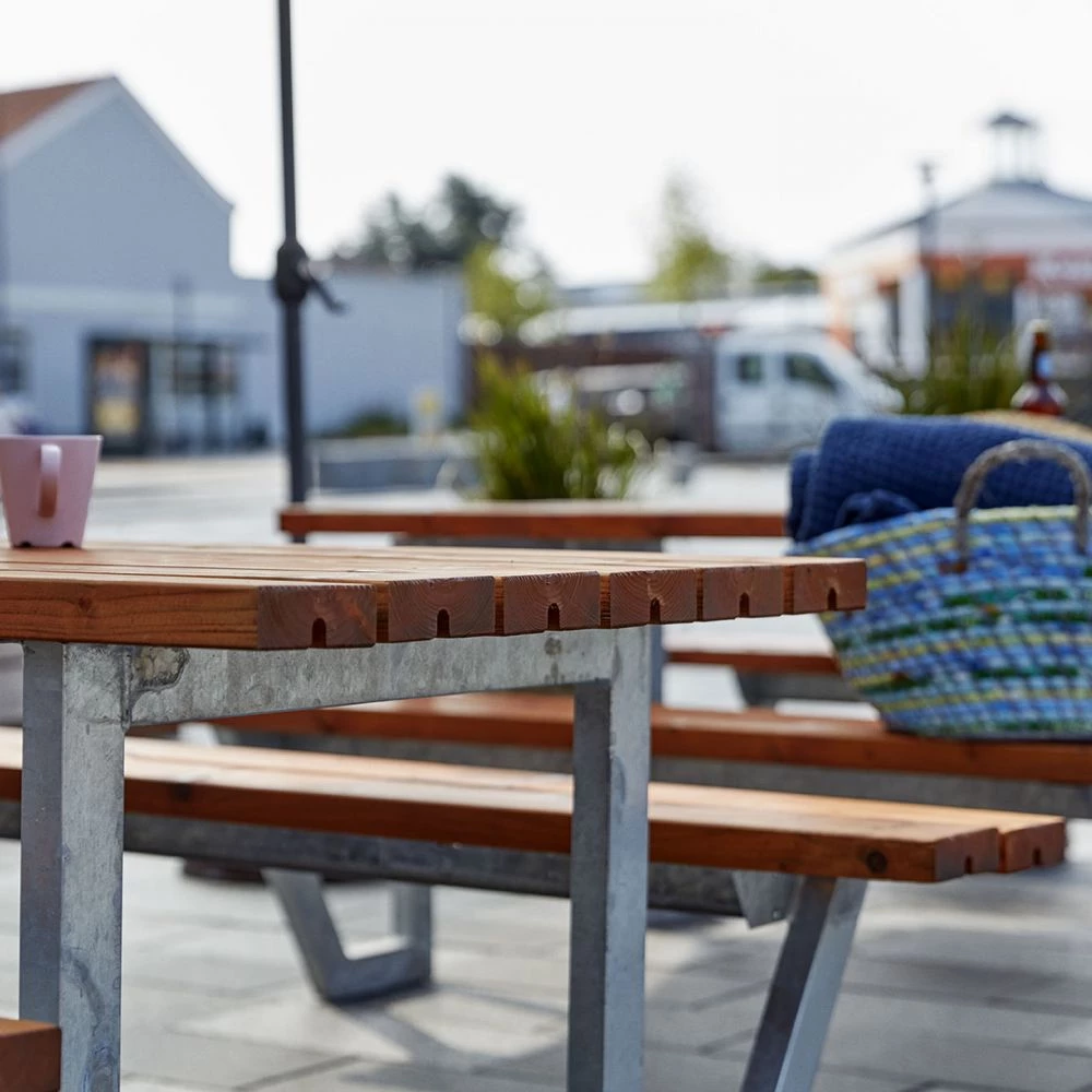 Plus A/S Plus Wega Bord/Bænkesæt - 177 Cm - Teak 5 Plus A/S Plus Wega Bord/Bænkesæt - 177 Cm - Teak - Billede 3