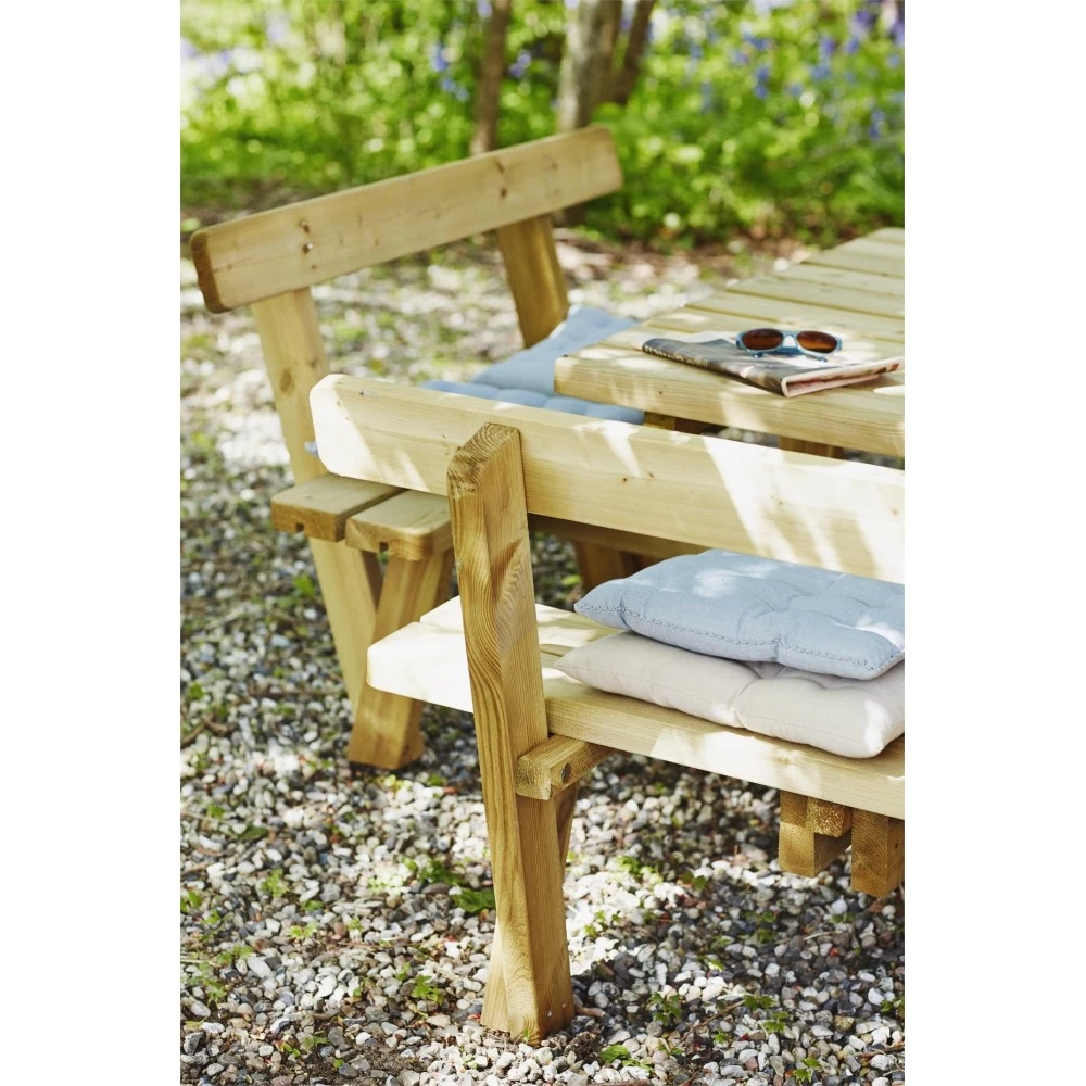 Plus A/S Plus Bord/Bænkesæt Kombimøbel M/ryglæn 4-kantet Trykimprægneret 18534-1 5 Plus A/S Plus Bord/Bænkesæt Kombimøbel M/ryglæn 4-kantet Trykimprægneret 18534-1 - Billede 3