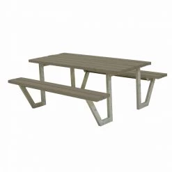 Plus A/S Plus Wega Bord/Bænkesæt - 177 Cm - Gråbrun
