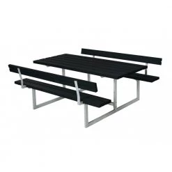 Plus A/S Plus Basic Bord/Bænke-sæt M/2 Ryglæn Sort 185812-15 -Tilbud homeshop Butik unnamed file 297