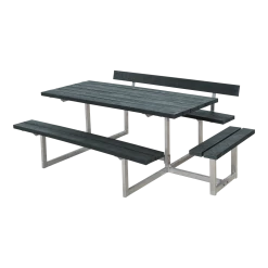 Plus A/S Plus Picnic Bord/Bænkesæt M/4 Ryglæn - 224 Cm - Lærk - 188812-3