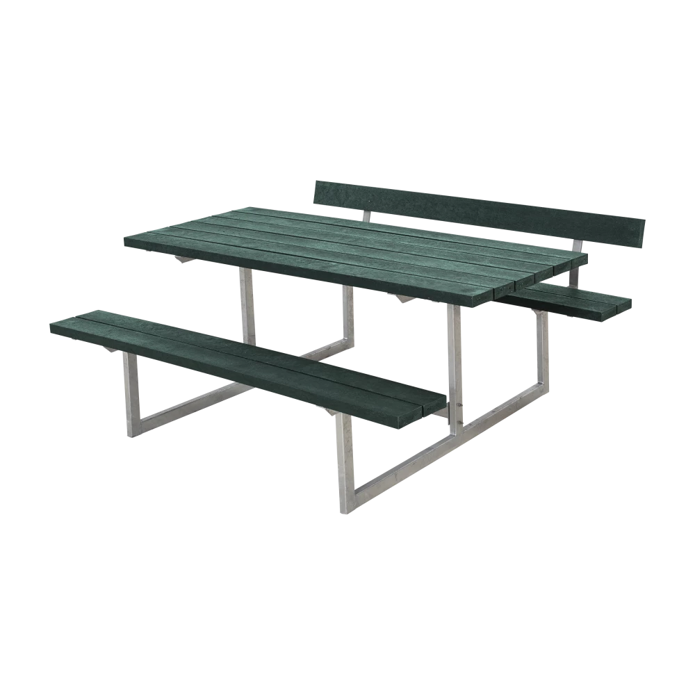 Plus A/S Plus Basic Bord/Bænkesæt M/1 Ryglæn - 177 Cm - ReTex - Grøn - 185811-31 3 Plus A/S Plus Basic Bord/Bænkesæt M/1 Ryglæn - 177 Cm - ReTex - Grøn - 185811-31