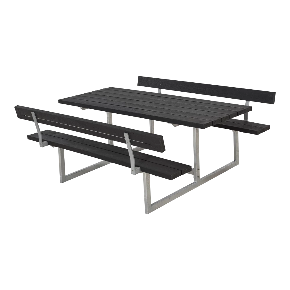 Plus A/S Plus Basic Bord/Bænke-sæt M/1 Ryglæn+1 Påbygning Genbrugsplast 185816-25 4 Plus A/S Plus Basic Bord/Bænke-sæt M/1 Ryglæn+1 Påbygning Genbrugsplast 185816-25 - Billede 2