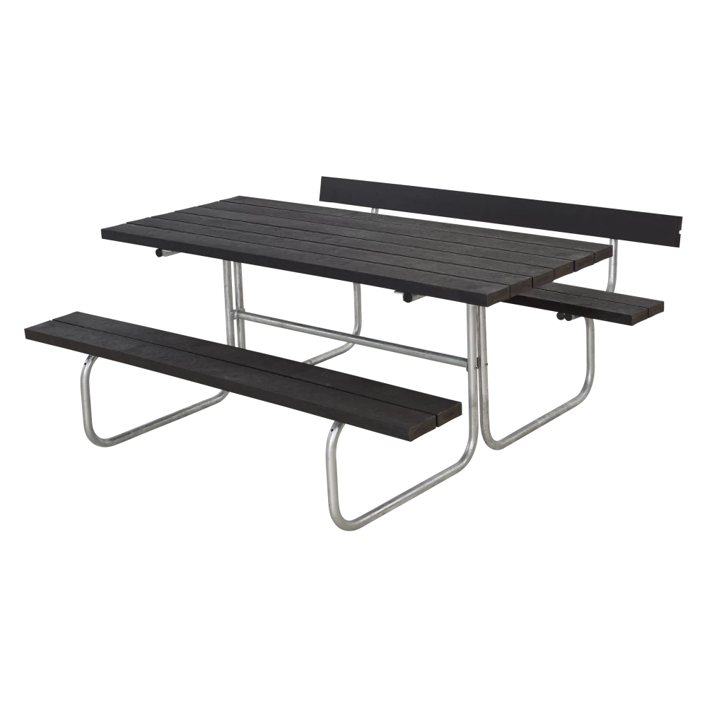 Plus A/S Plus Basic Bord/Bænke-sæt M/1 Ryglæn+1 Påbygning Genbrugsplast 185816-25 5 Plus A/S Plus Basic Bord/Bænke-sæt M/1 Ryglæn+1 Påbygning Genbrugsplast 185816-25 - Billede 3