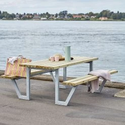 Plus A/S Plus Wega Bord/Bænkesæt - 177 Cm - Trykimprægneret