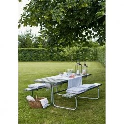 Plus A/S Plus Classic Bord-bænkesæt Gråbrun 185870-18