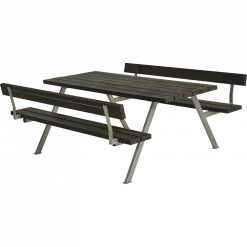 Plus A/S Plus Basic Bord/Bænke-sæt M/2 Ryglæn Genbrugsplast 185812-25