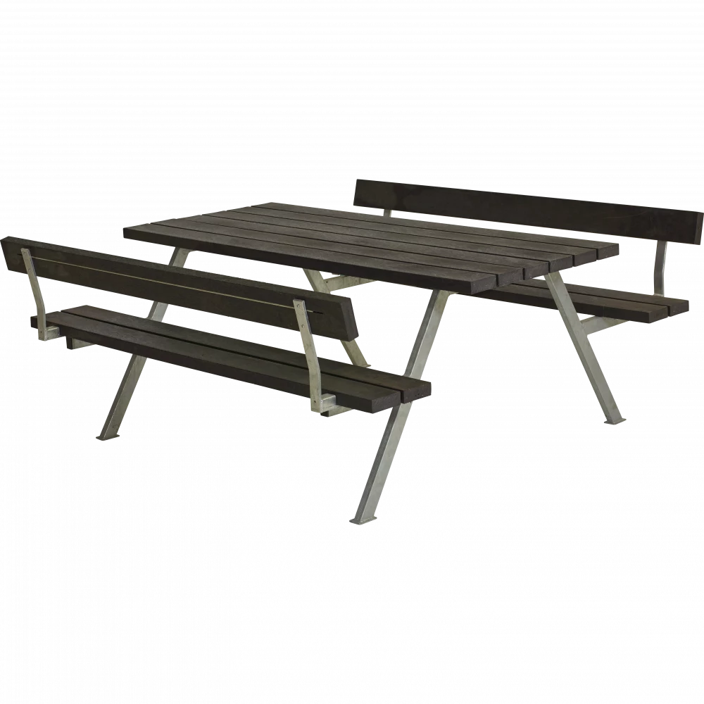 Plus A/S Plus Basic Bord/Bænke-sæt M/2 Ryglæn Genbrugsplast 185812-25 3 Plus A/S Plus Basic Bord/Bænke-sæt M/2 Ryglæn Genbrugsplast 185812-25