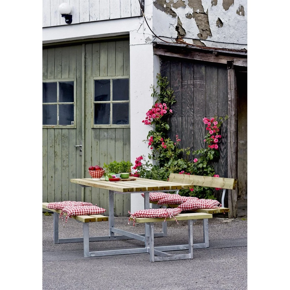 Plus A/S Plus Basic Bord/Bænke-sæt M/1 Ryglæn+1 Påbygning Trykimprægneret 185816-1 3 Plus A/S Plus Basic Bord/Bænke-sæt M/1 Ryglæn+1 Påbygning Trykimprægneret 185816-1