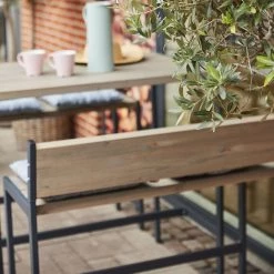 Plus A/S Plus Funkis Barsæt - Består Af: Bord Og 2 Bænke - Gråbrun -Tilbud homeshop Butik unnamed file 396