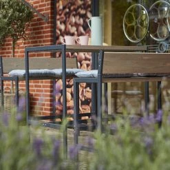 Plus A/S Plus Funkis Barsæt - Består Af: Bord Og 2 Bænke - Gråbrun -Tilbud homeshop Butik unnamed file 398