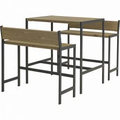 Plus A/S Plus Funkis Barsæt - Består Af: Bord Og 2 Bænke - Gråbrun -Tilbud homeshop Butik unnamed file 399