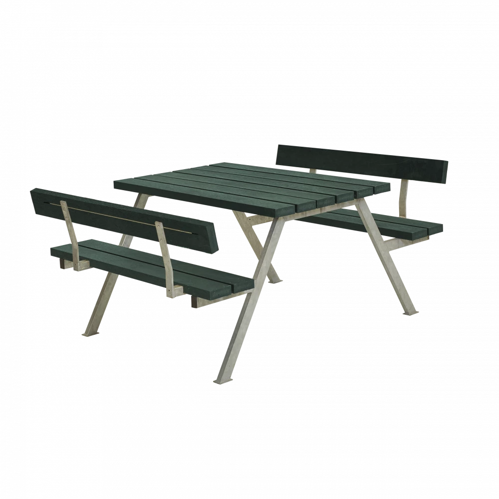 Plus A/S Plus Basic Bord/Bænke-sæt M/2 Ryglæn Genbrugsplast 185812-25 5 Plus A/S Plus Basic Bord/Bænke-sæt M/2 Ryglæn Genbrugsplast 185812-25 - Billede 3