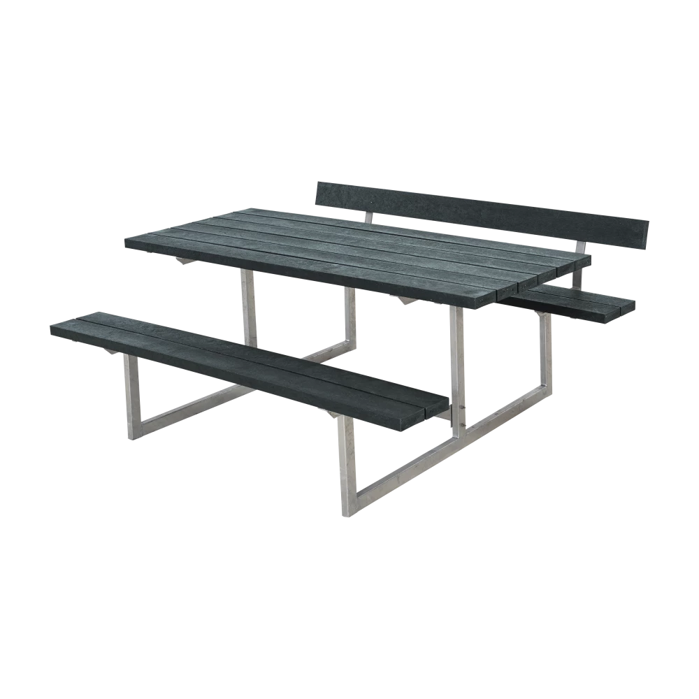 Plus A/S Plus Classic Bord-bænkesæt Med 1 Ryglæn Genbrugsplast 185871-25 4 Plus A/S Plus Classic Bord-bænkesæt Med 1 Ryglæn Genbrugsplast 185871-25 - Billede 2