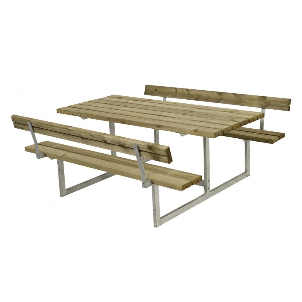 Plus A/S Plus Basic Bord/Bænke-sæt M/2 Ryglæn Trykimprægneret 185812-1 4 Plus A/S Plus Basic Bord/Bænke-sæt M/2 Ryglæn Trykimprægneret 185812-1 - Billede 2