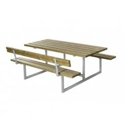 Plus A/S Plus Basic Bord/Bænke-sæt M/1 Ryglæn Trykimprægneret 185811-1