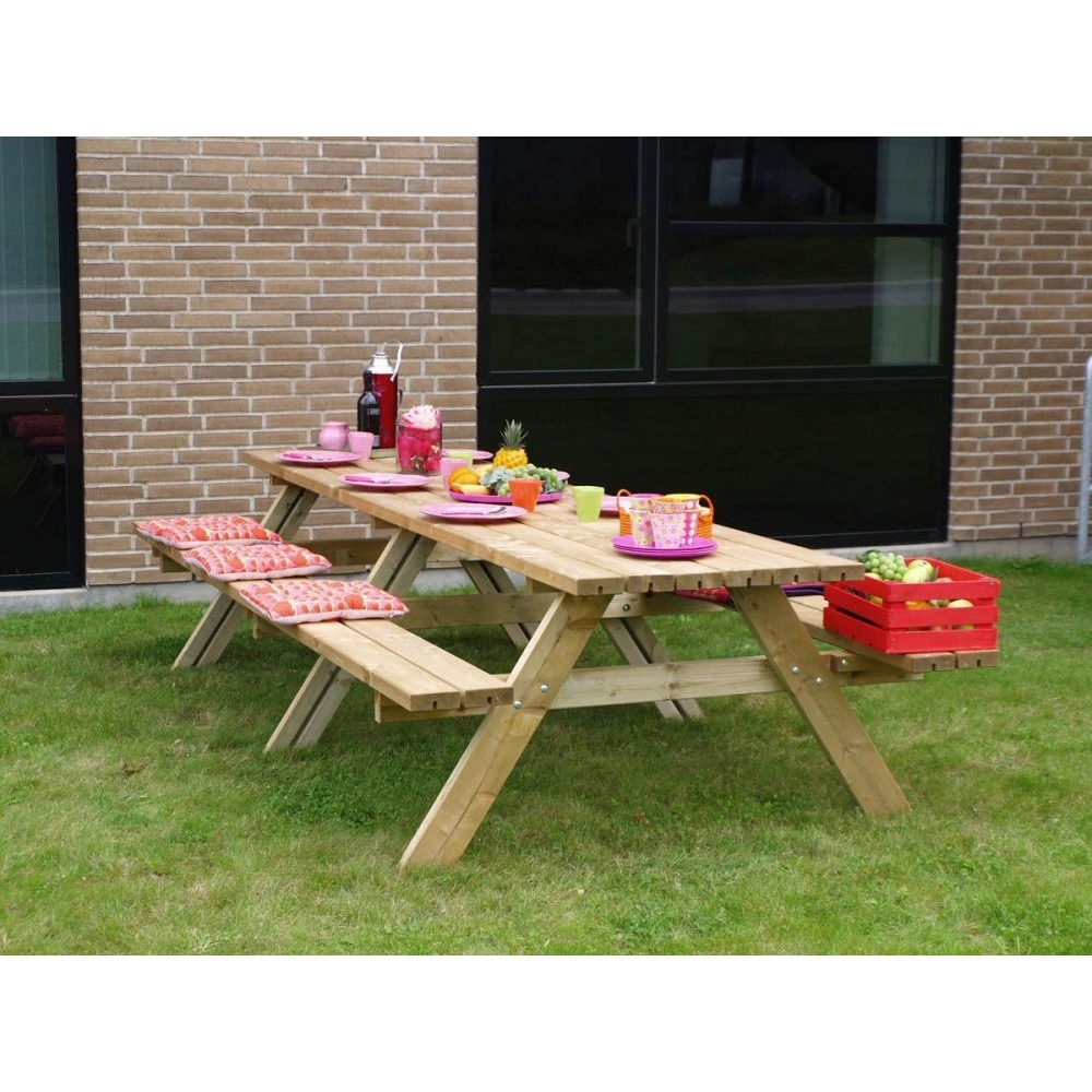 Plus A/S Plus Langt Bord/bænkesæt - Tryk Impr. - 42mm - Længde 300cm 4 Plus A/S Plus Langt Bord/bænkesæt - Tryk Impr. - 42mm - Længde 300cm - Billede 2