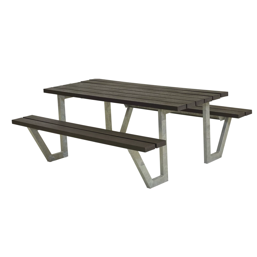 Plus A/S Plus Wega Bord/Bænkesæt 177 Cm - Genbrugsplast 3 Plus A/S Plus Wega Bord/Bænkesæt 177 Cm - Genbrugsplast