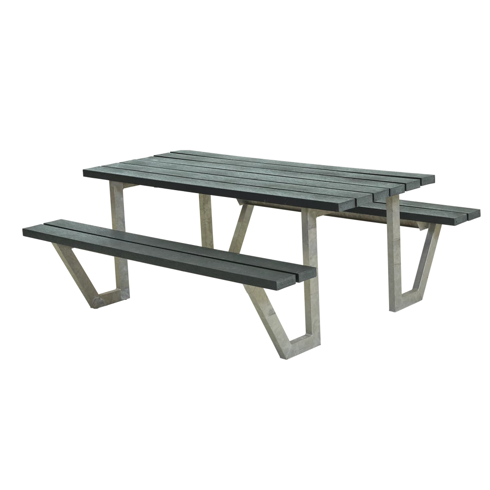 Plus A/S Plus Wega Bord/Bænkesæt - 177 Cm - ReTex - Grå - 187710-38 3 Plus A/S Plus Wega Bord/Bænkesæt - 177 Cm - ReTex - Grå - 187710-38