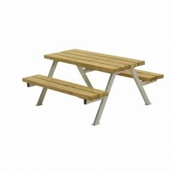 Plus A/S Plus Alpha Junior Bord/Bænkesæt - 118 Cm - Lærk