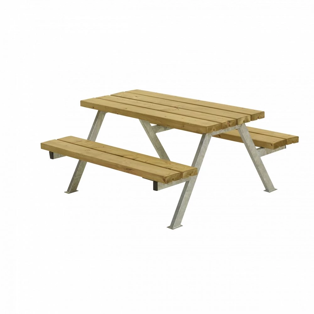 Plus A/S Plus Alpha Junior Bord/Bænkesæt - 118 Cm - Lærk 3 Plus A/S Plus Alpha Junior Bord/Bænkesæt - 118 Cm - Lærk